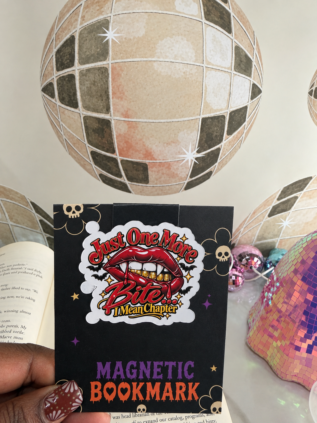 Magnetic Just one more Bite Bookmark