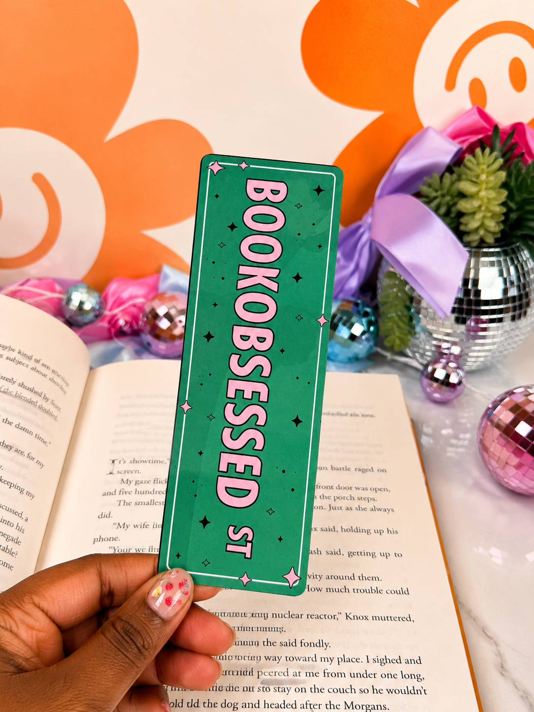 Book obsessed bookmark