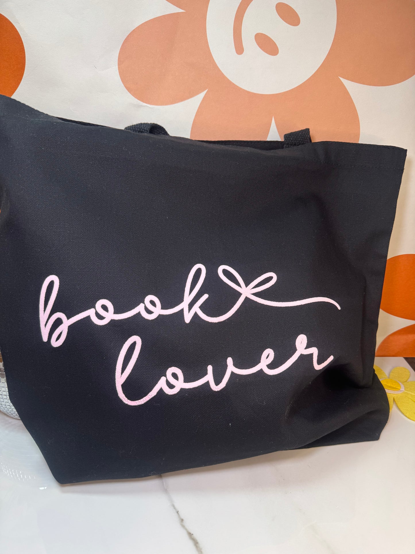 Black and Pink Book Lover Tots