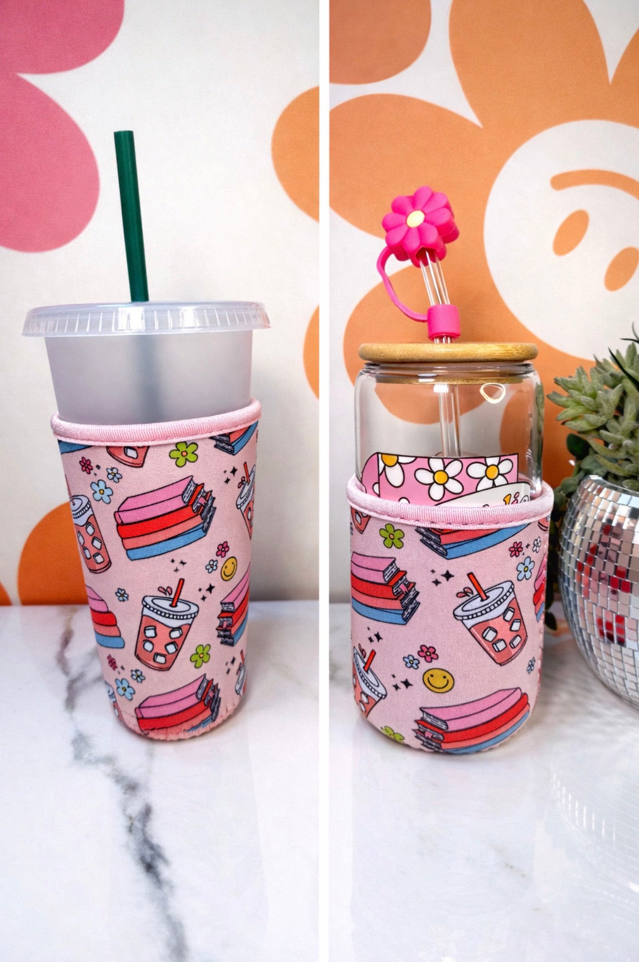 Coffee and Books Coffee Sleeve