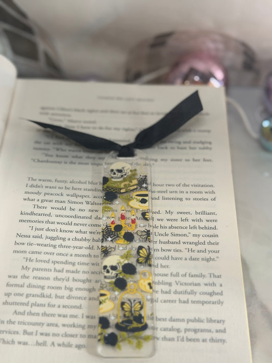 A Yellow Tell Acrylic Book Mark