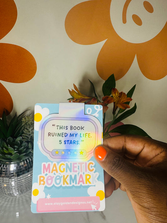 This Book Ruined My Life Magnetic Book Mark