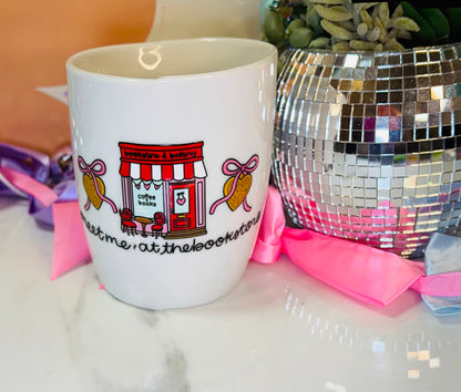 Meet me at the Book star mug