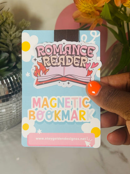 Romance Reader Magnetic Bookmark