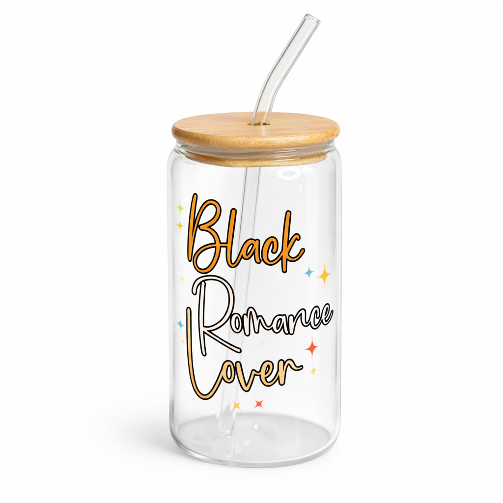 Black Romance  Glass Cup