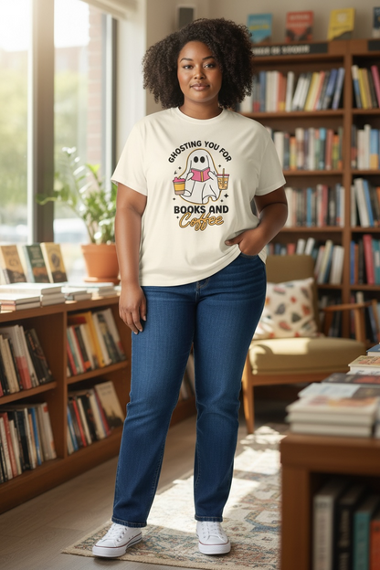 Ghosting you for Books & Coffee T-shirts