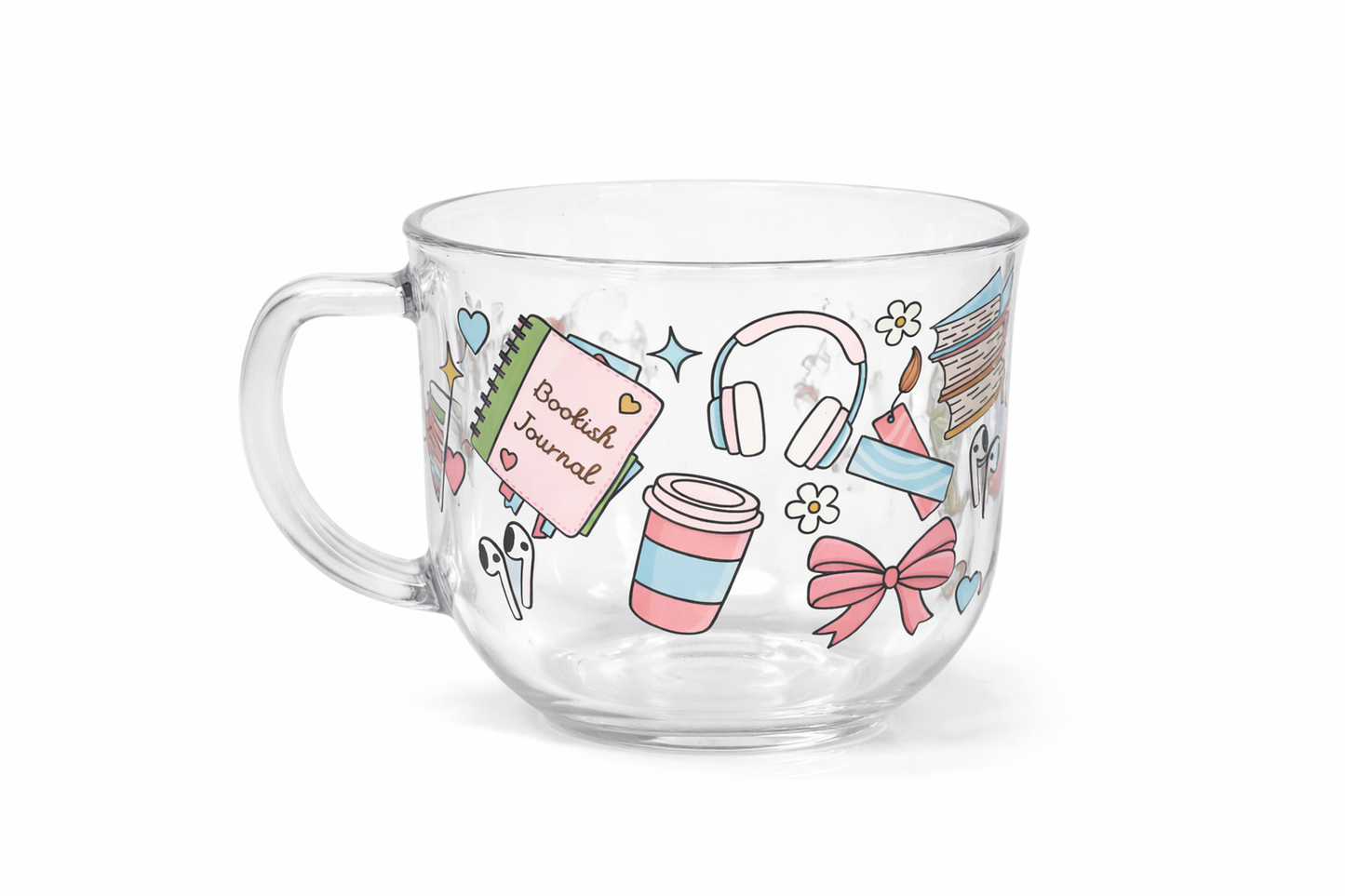 Everything Bookish Glass Coffee Mug