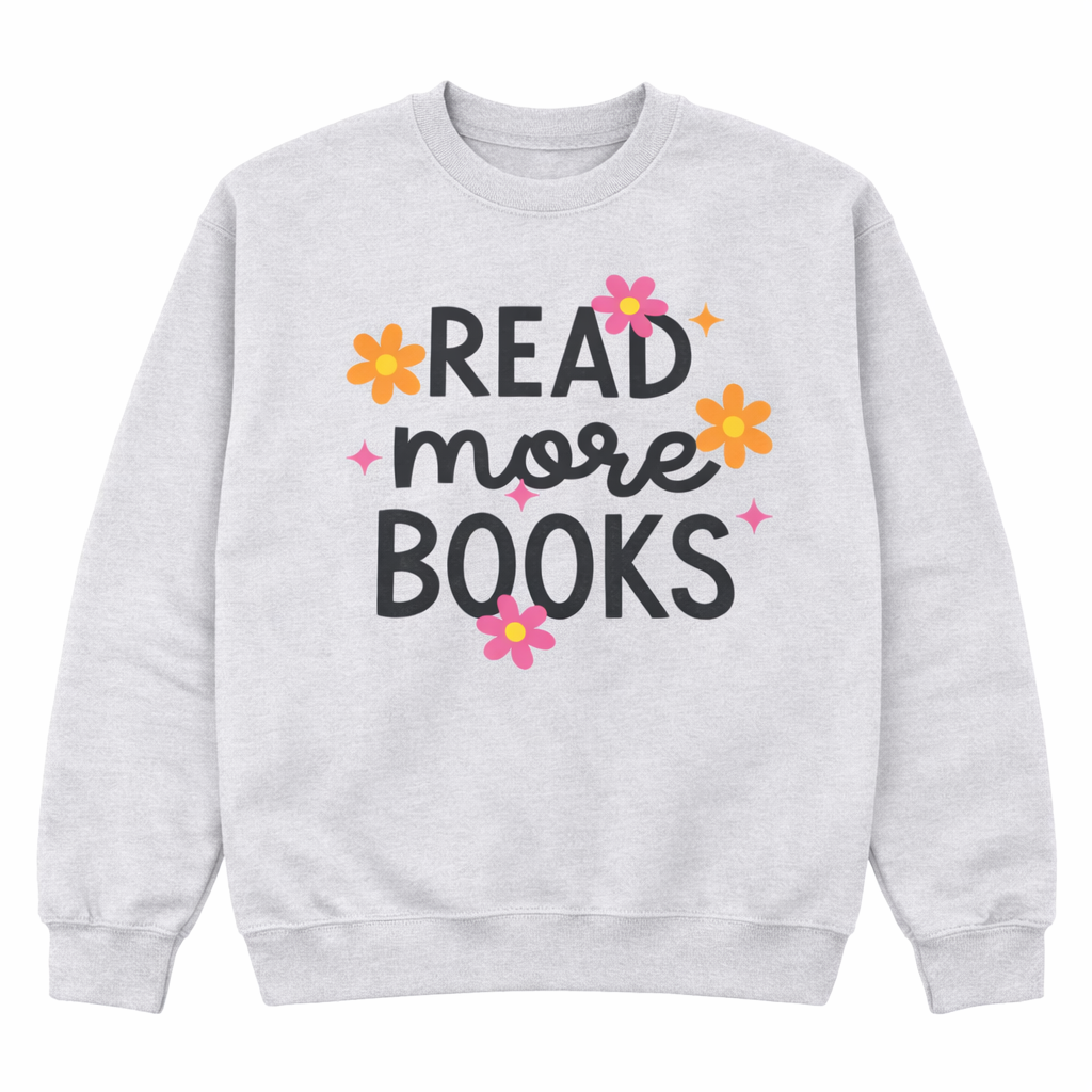Flower Read More Books Crewneck