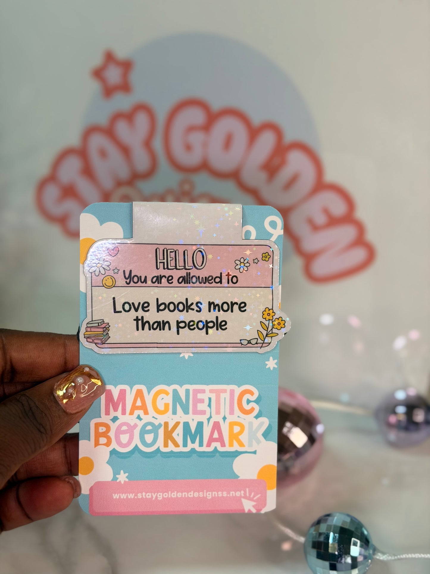 Love Books More Than People Magnetic Bookmark