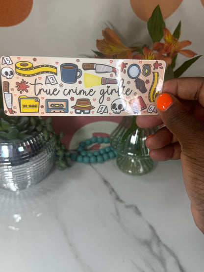 True crime girlie bookmark