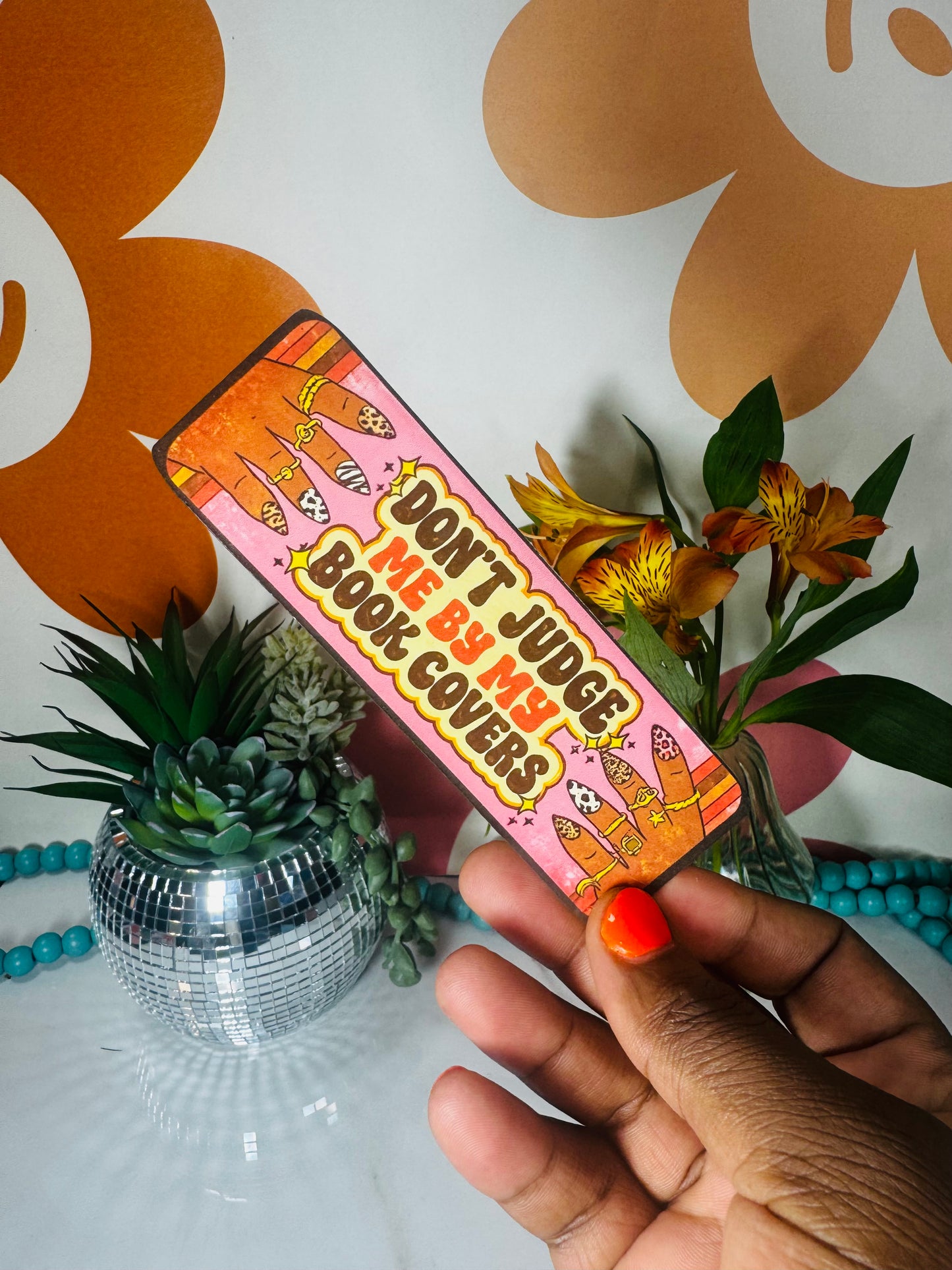 Don't Judge Me by my book cover bookmark