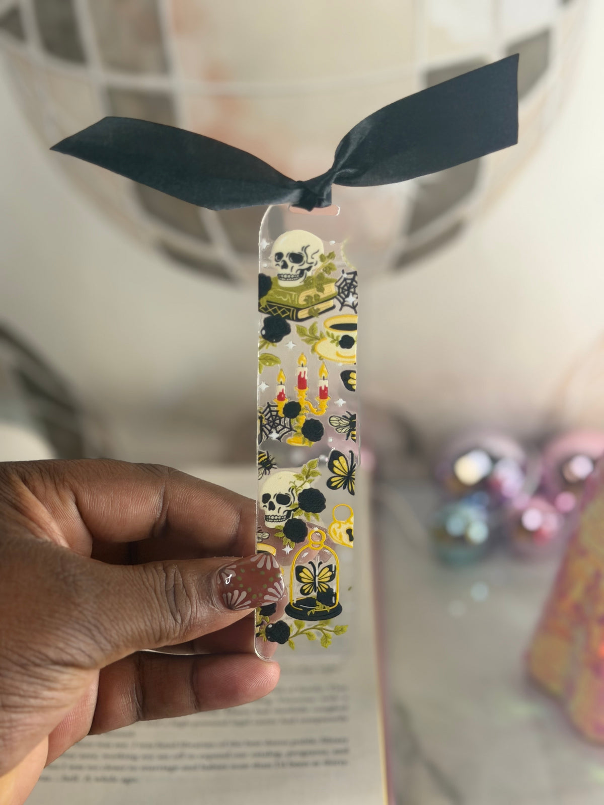 A Yellow Tell Acrylic Book Mark