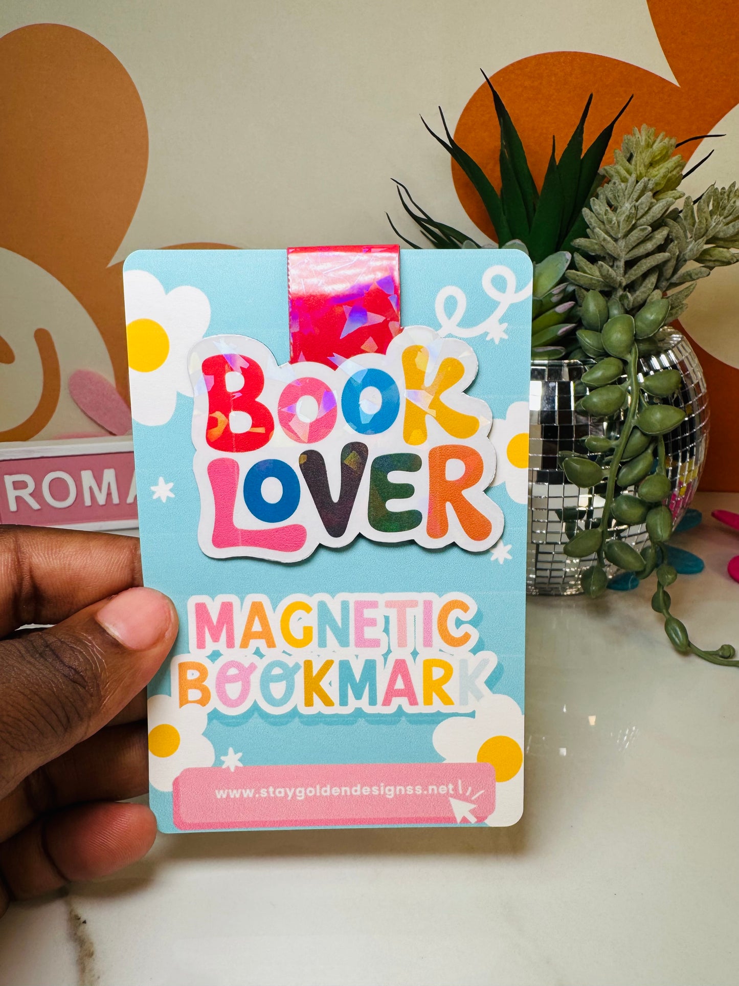 Book Lover Magnetic Bookmark