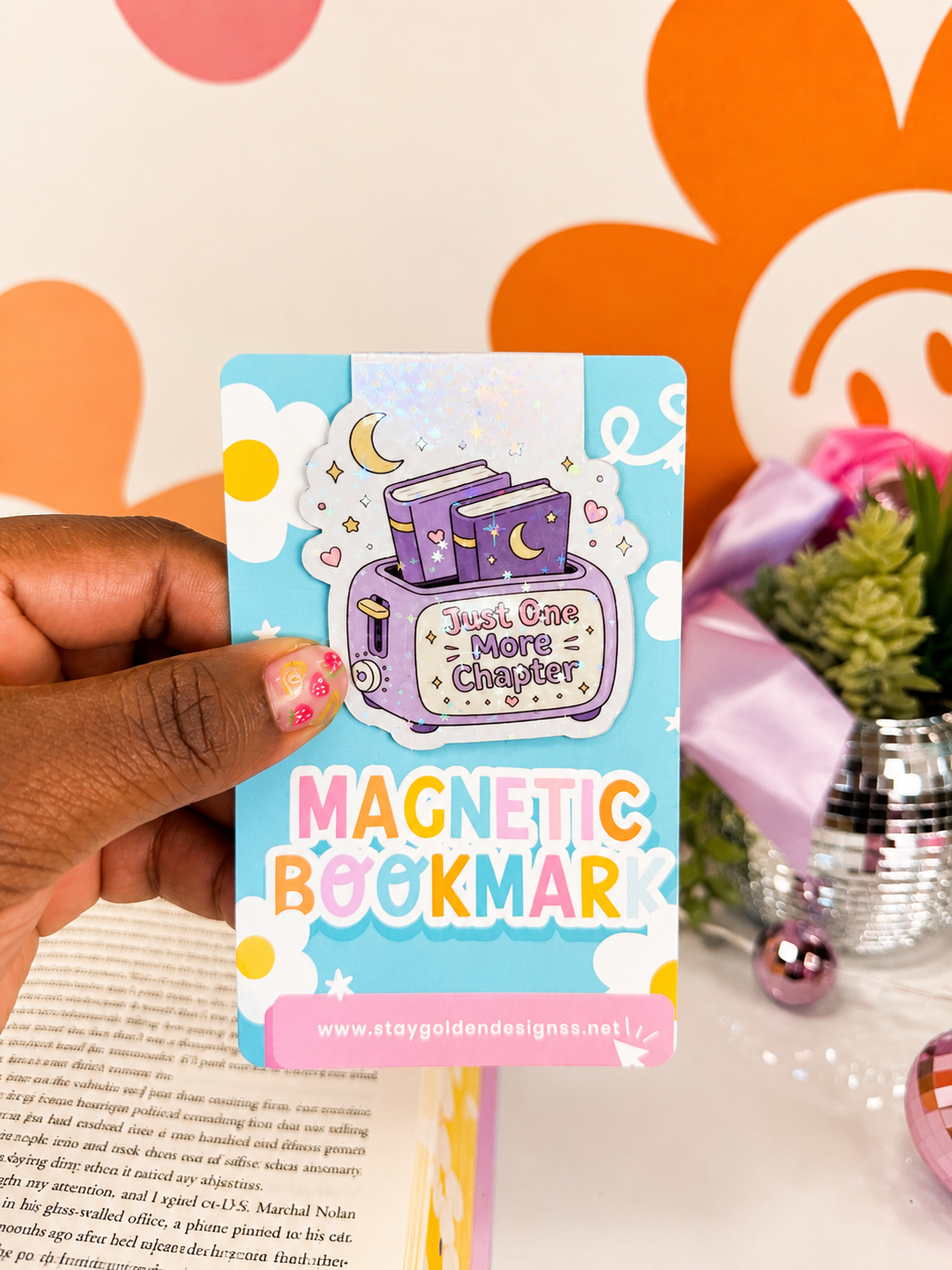 One More Chapter Toaster Magnetic Bookmark