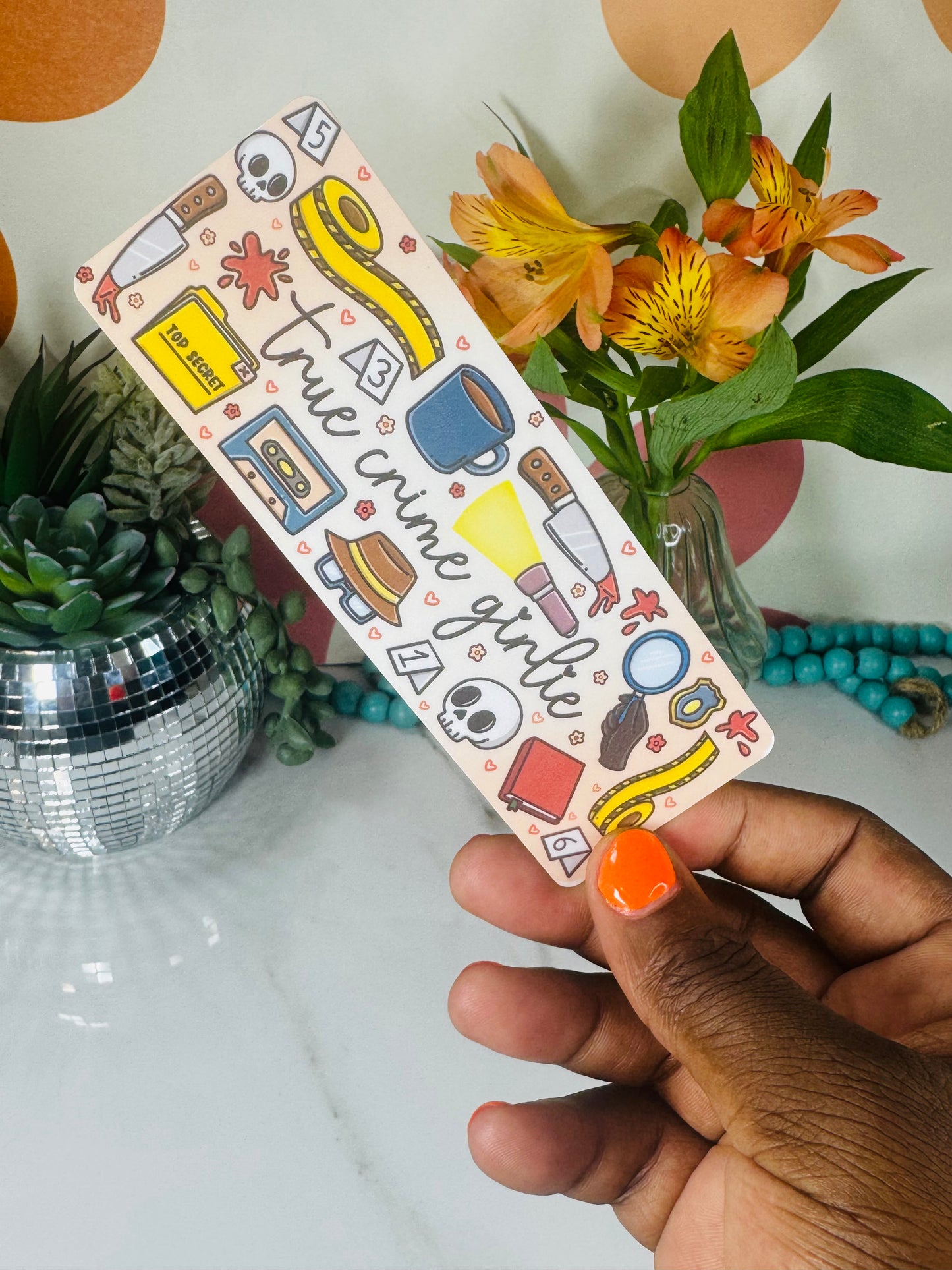 True crime girlie bookmark