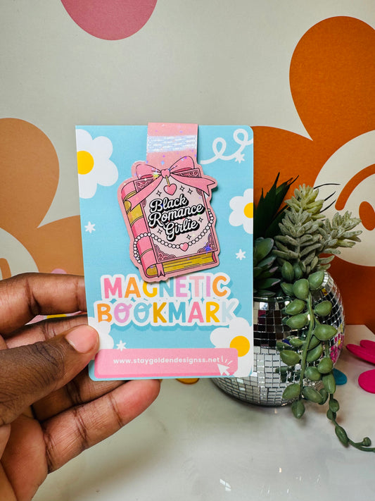 Black Romance Girlie MagneticBookmark