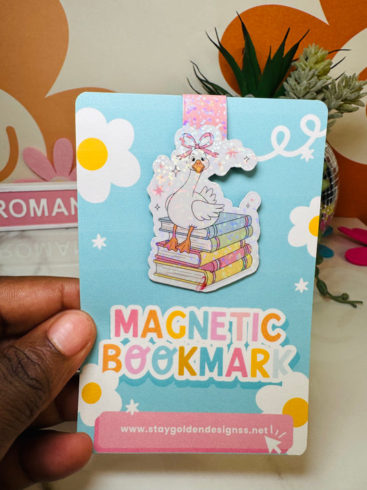 Bookish Duck magnetic bookmark