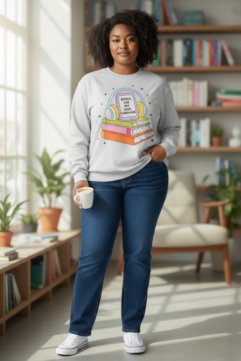 Books are my Love Language Crewnecks