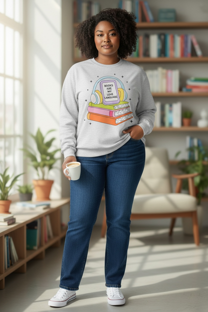 Books are my Love Language Crewnecks