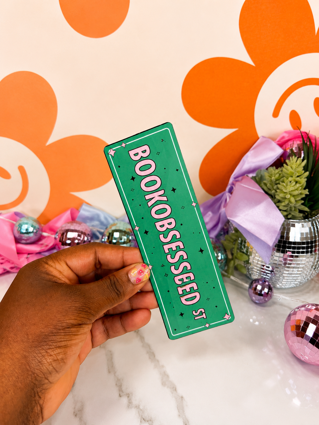Book obsessed bookmark