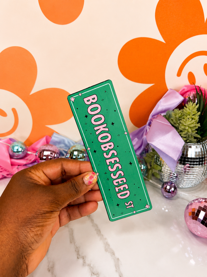 Book obsessed bookmark