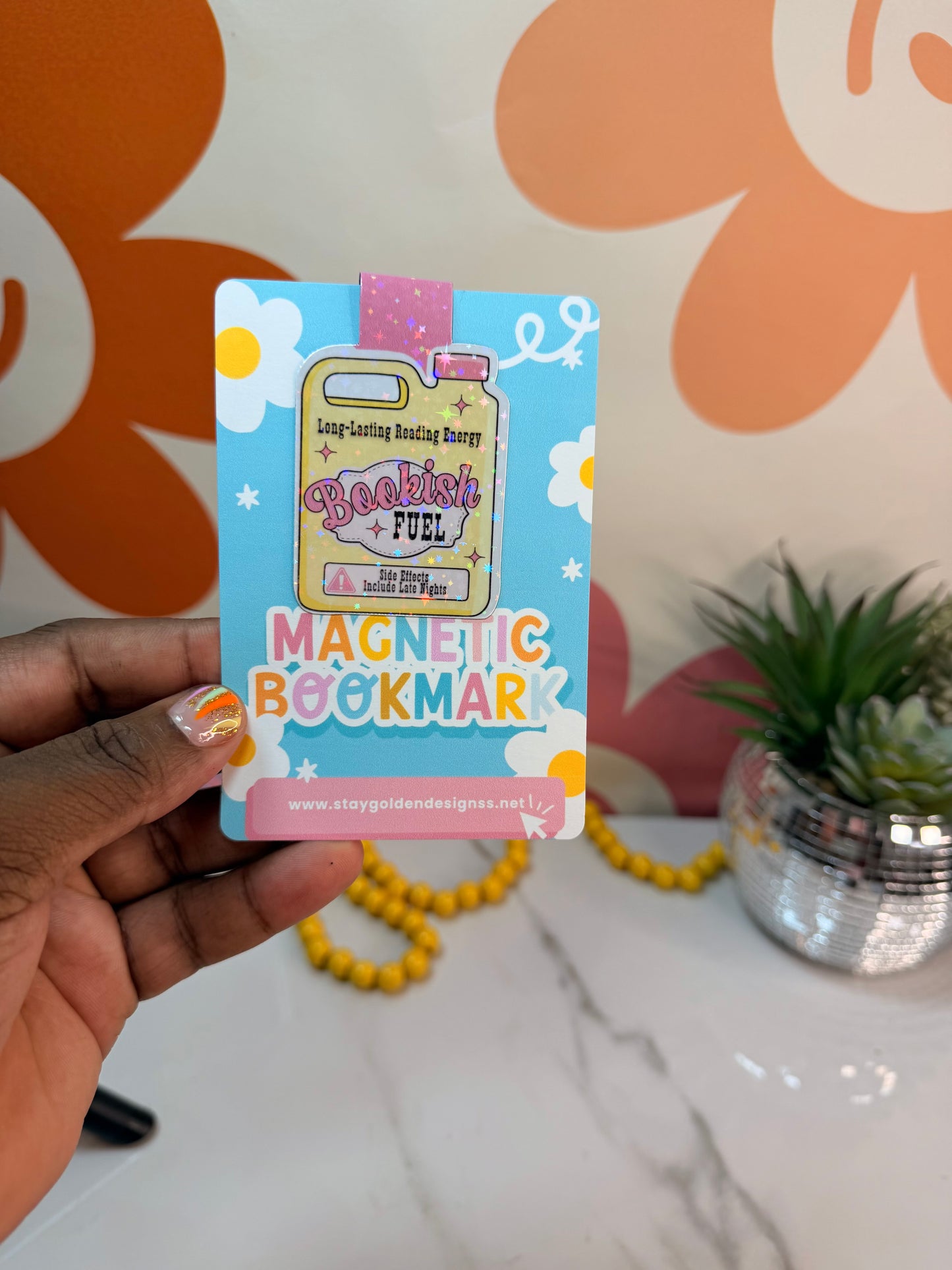 Bookish Fuel Magnetic bookmark