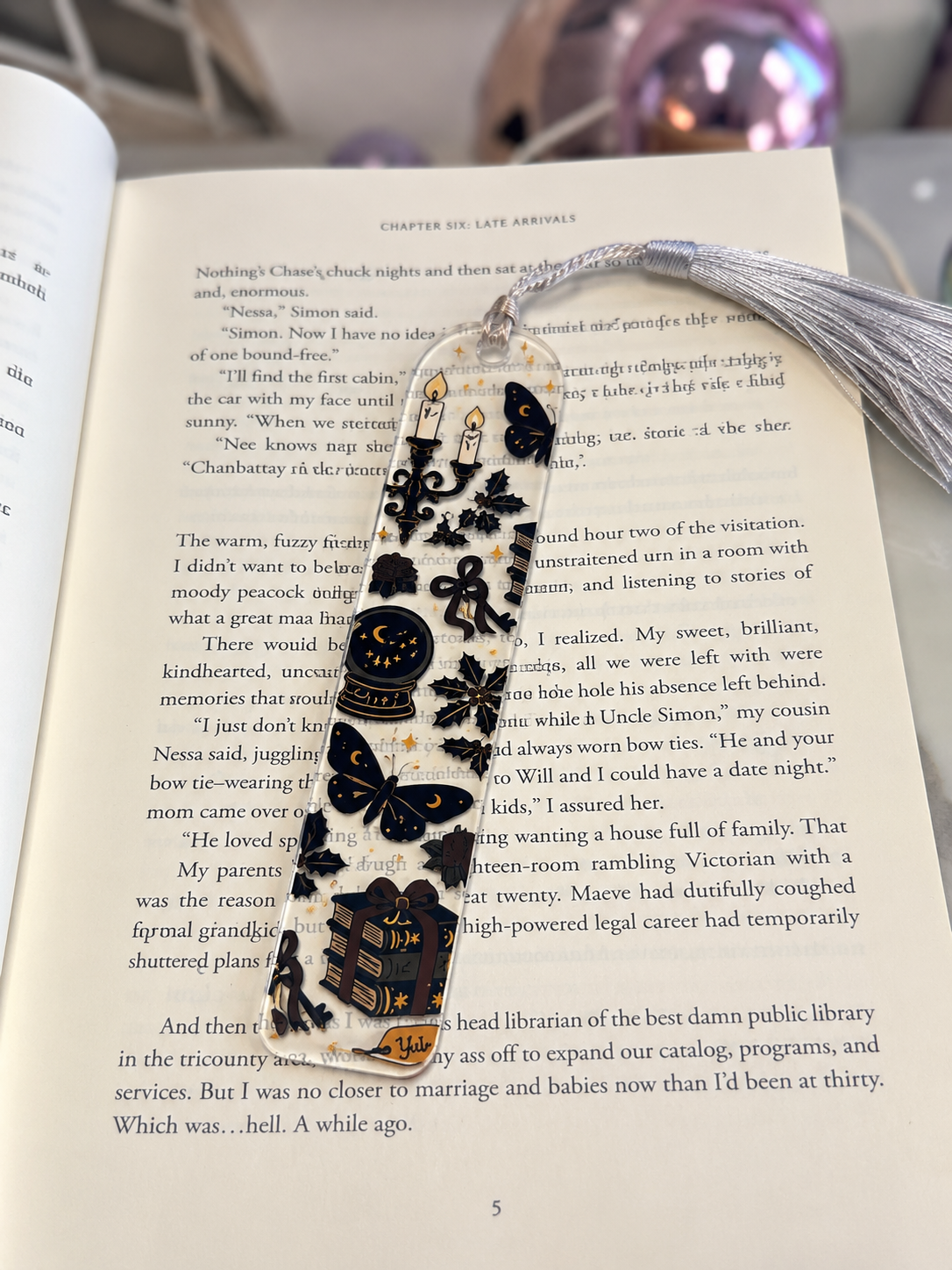 Acrylic DaRk Romance Bookmark