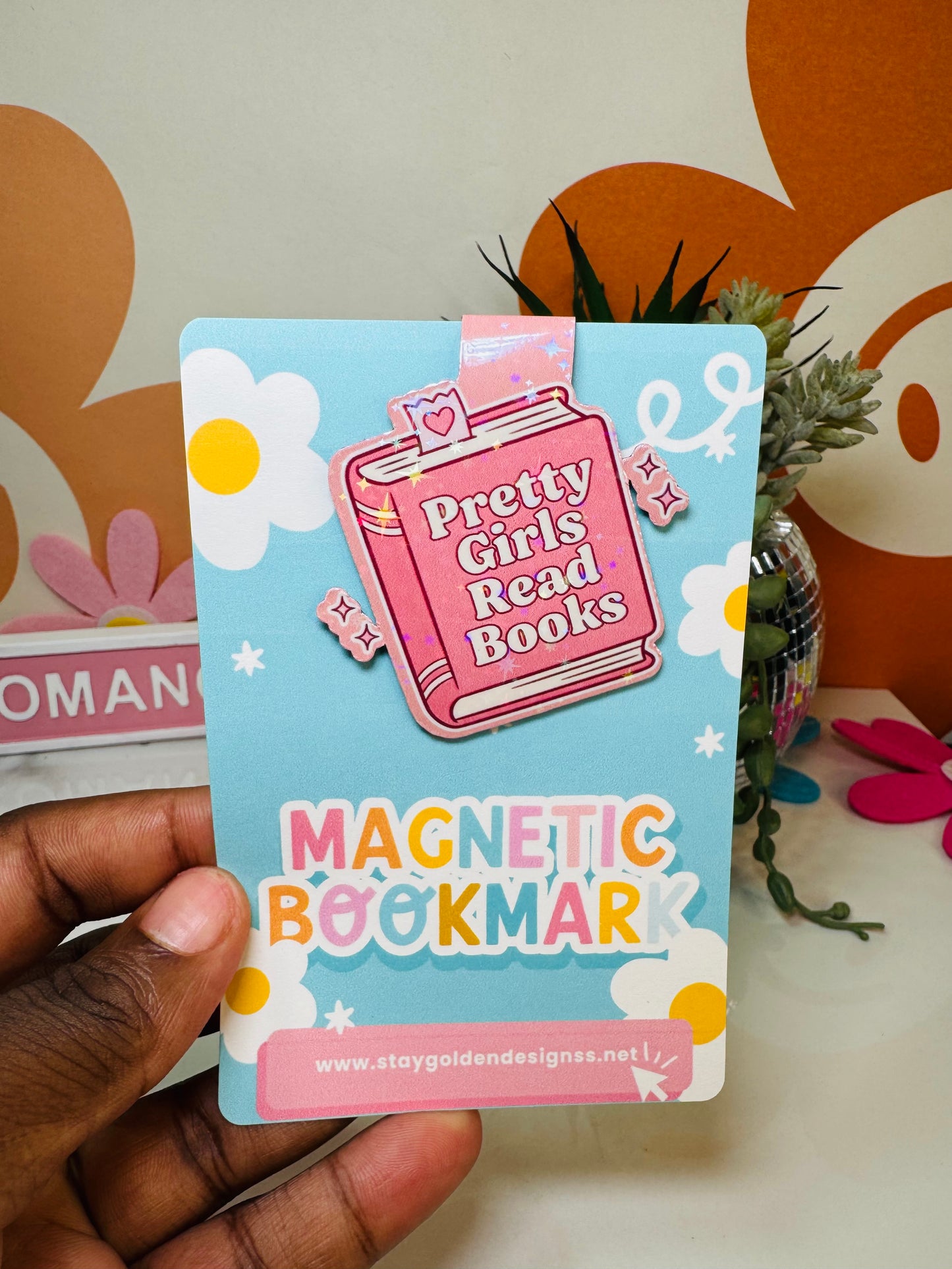 Pretty Girls Read Books magnetic bookmarks
