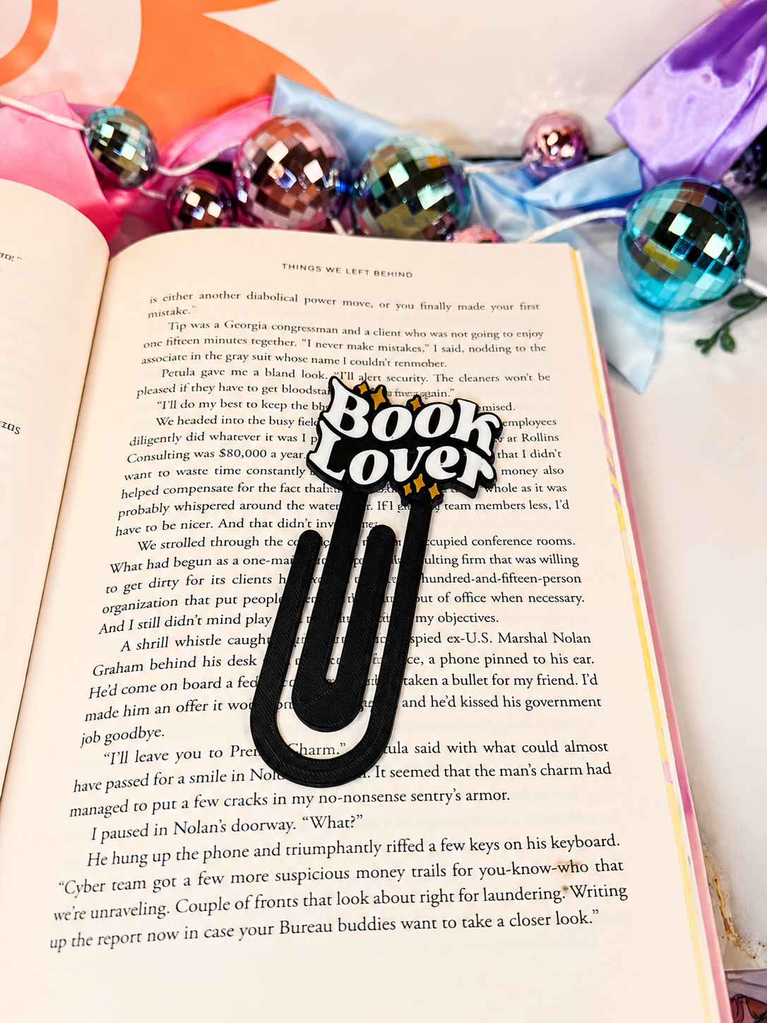 Book Lover Clip Book Mark
