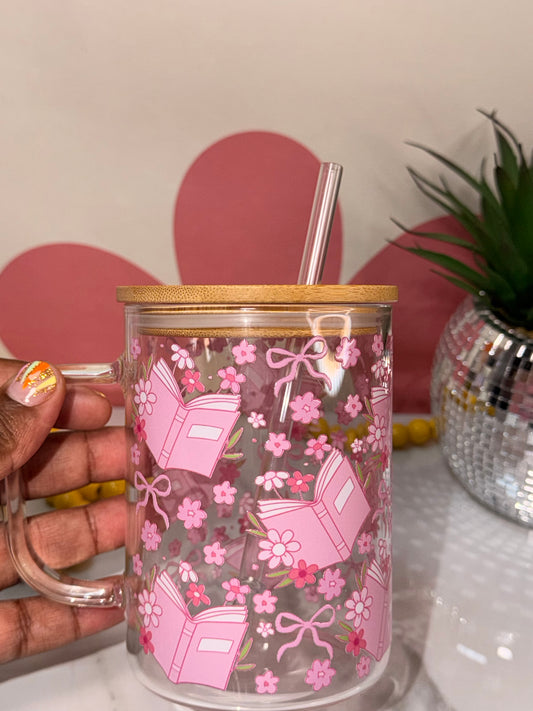 A Pink Bookish Cup