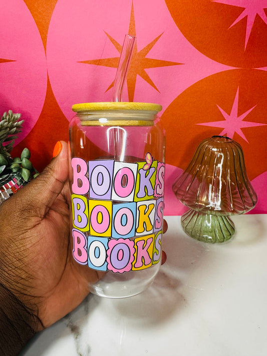 Books Books Books 16 Oz Cup
