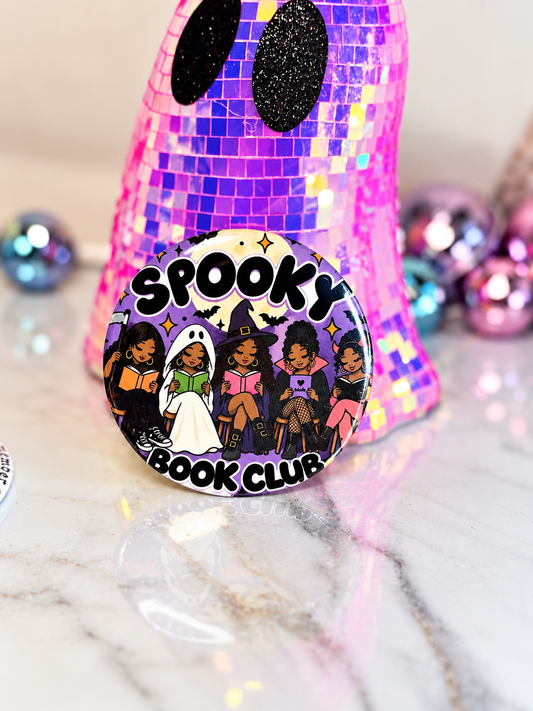 Spooky Book Club Pin