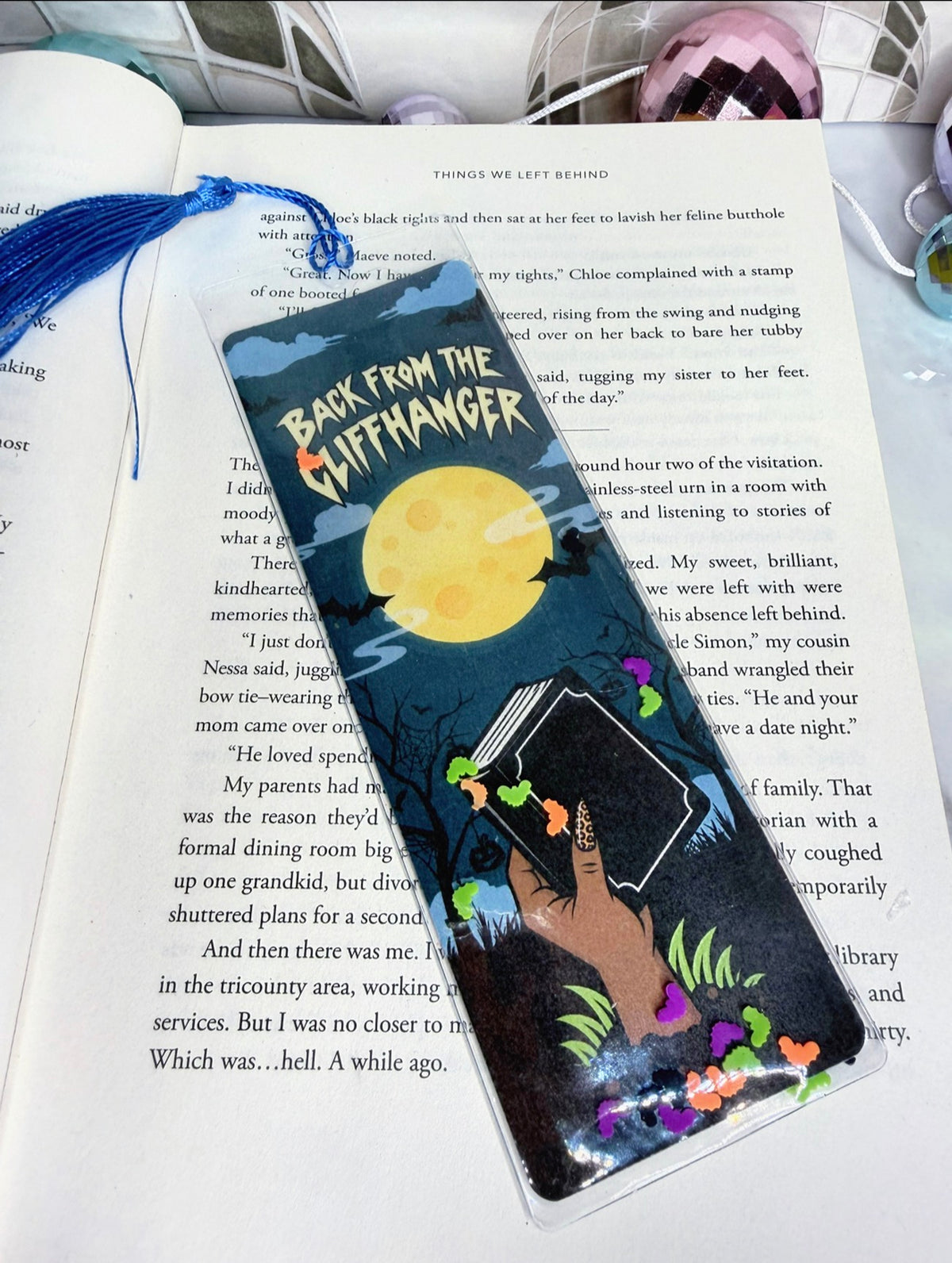 Back From The Cliffhanger Shaker Bookmark