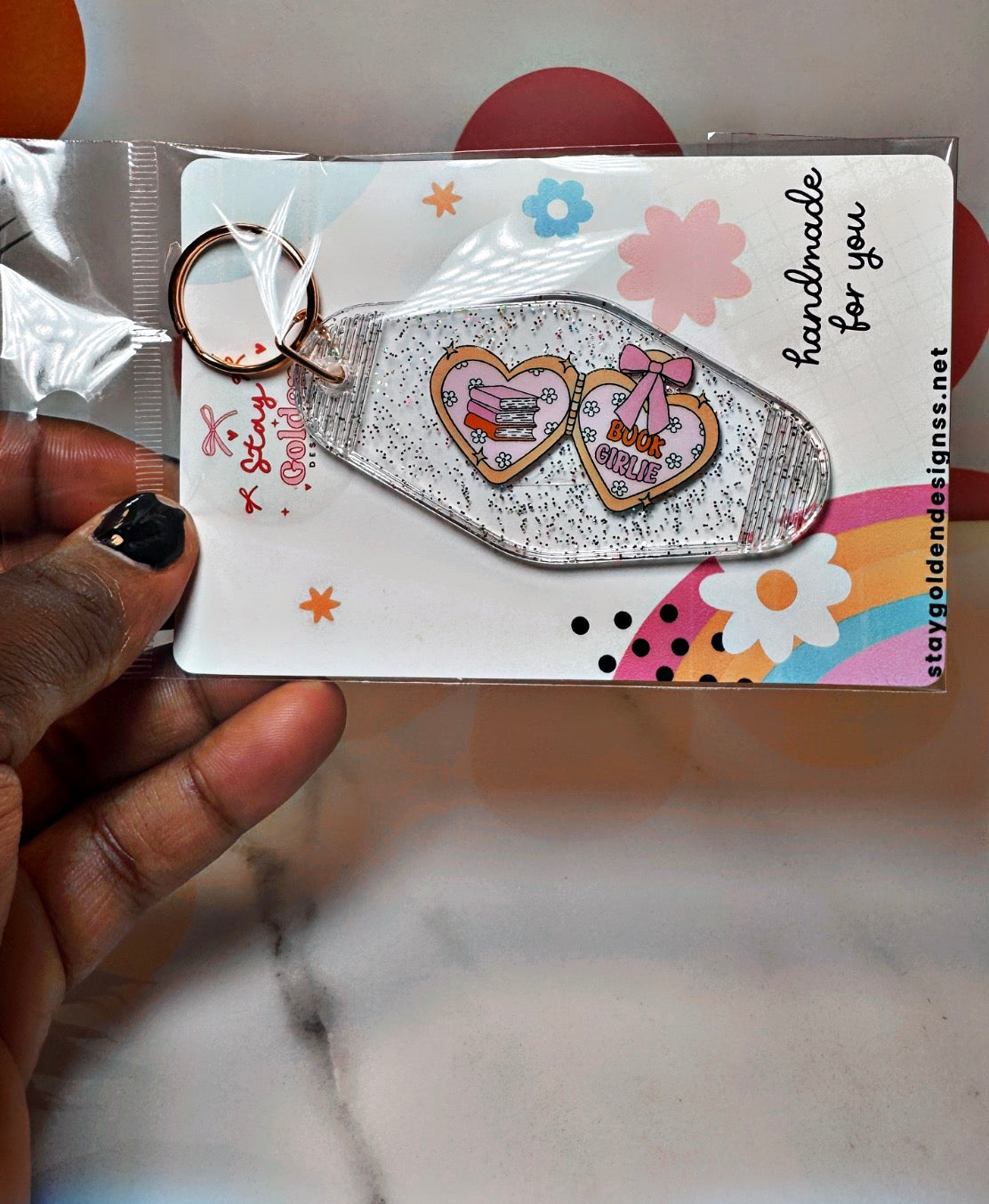 Book Girlie KeyChain