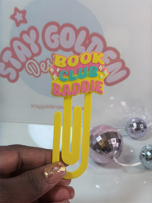 Book Club Baddie Paper Clip Bookmark