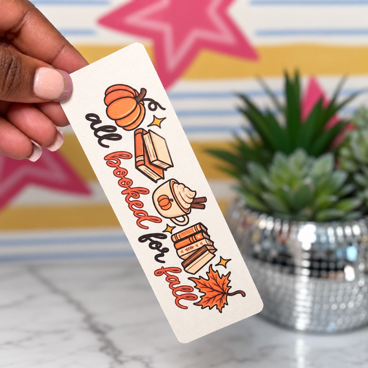 All booked for the fall bookmark