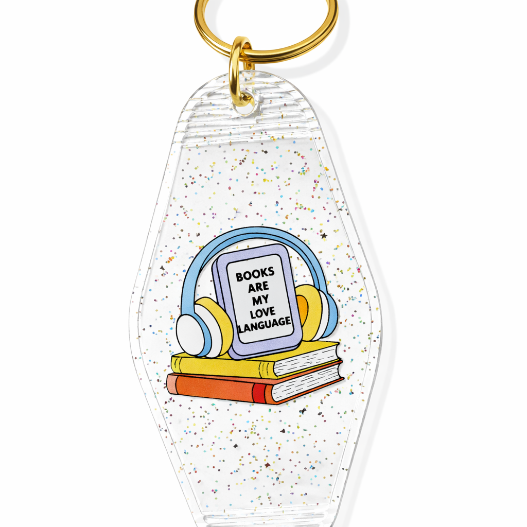 Books are my love language key chain