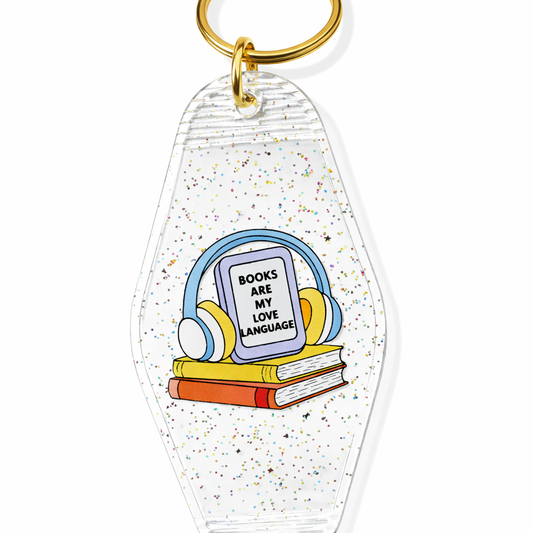 Books are my love language key chain