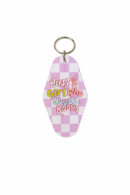 Just A Girl Who Loves Books KeyChain