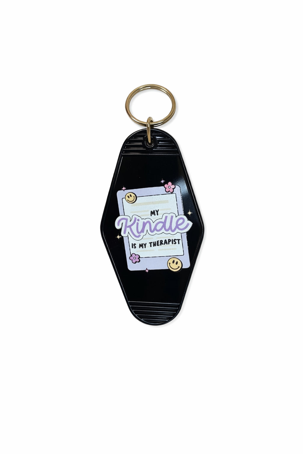 My Kindle is my therapist keychain