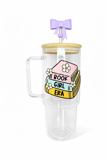 Book Girl Era 40 O.Z Glass Tumbler