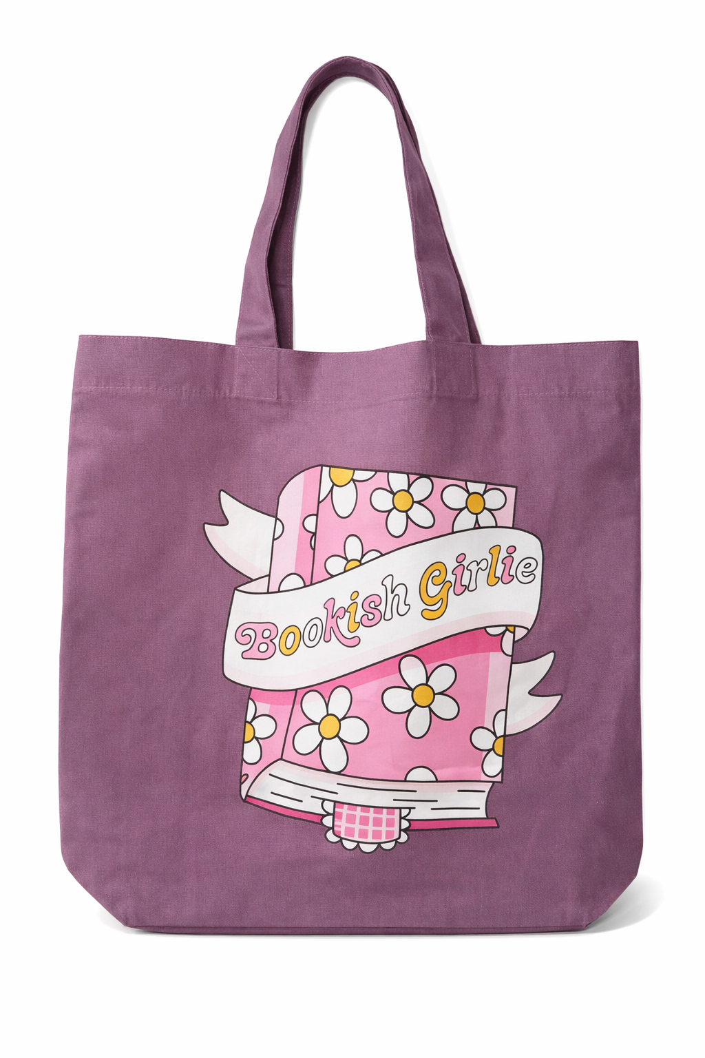 Cute Bookish Girlie Tote Bag