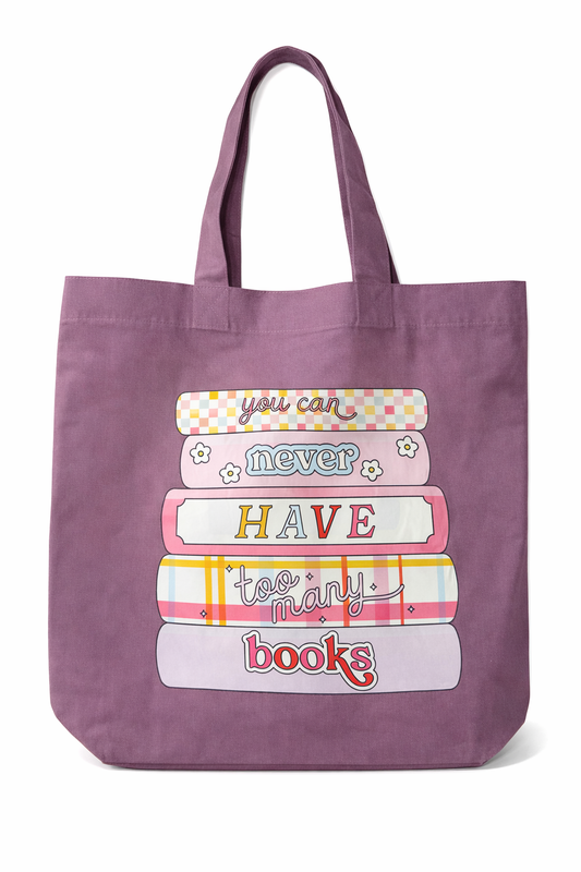 Never have too many books tote