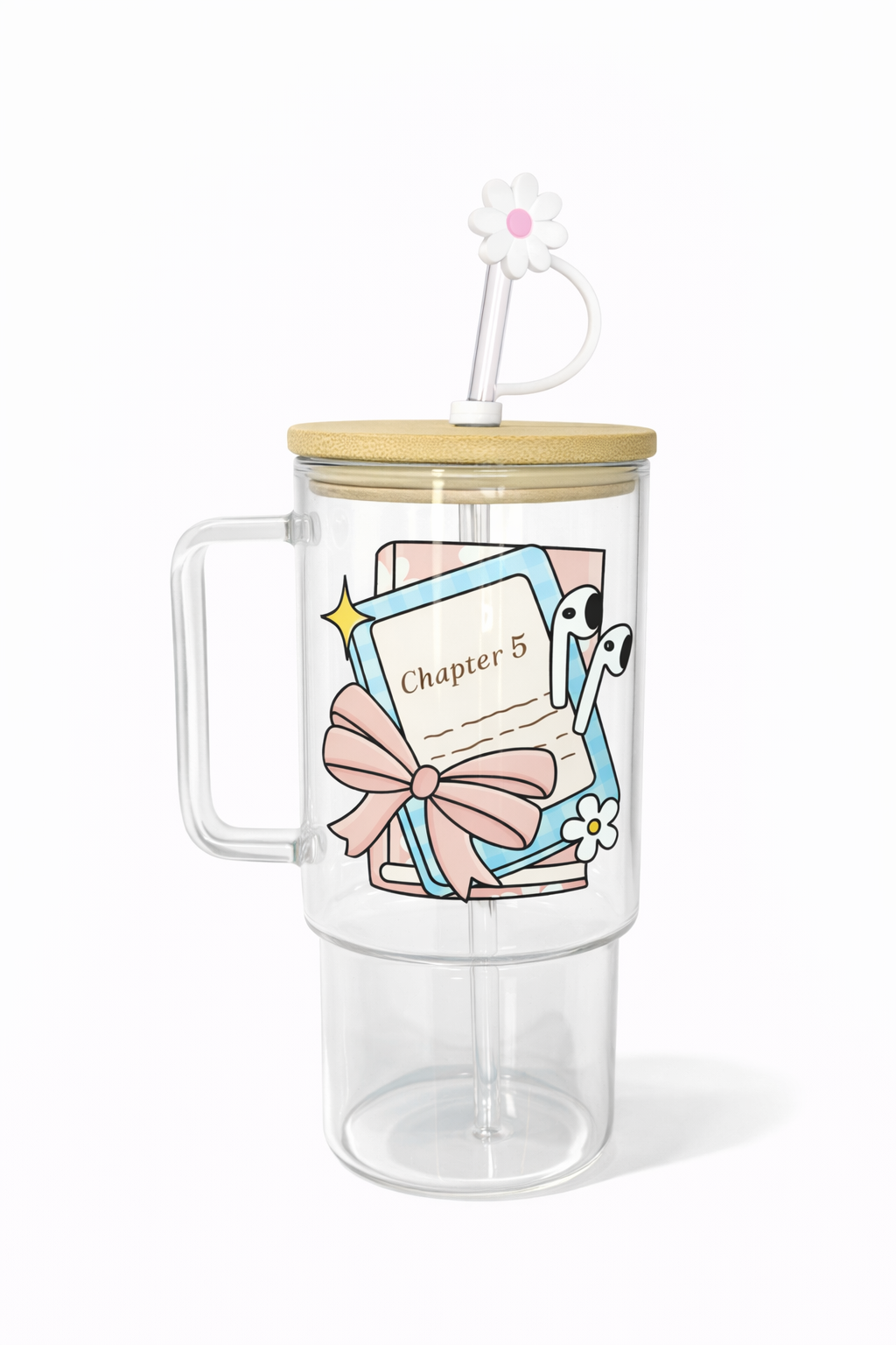 Chaper 5 Kindle 40 OZ Glass Tumbler