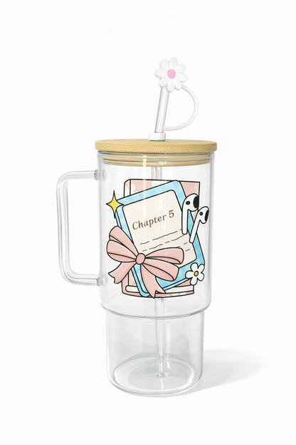 Chaper 5 Kindle 40 OZ Glass Tumbler