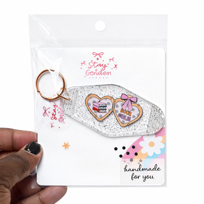 Book Girlie KeyChain
