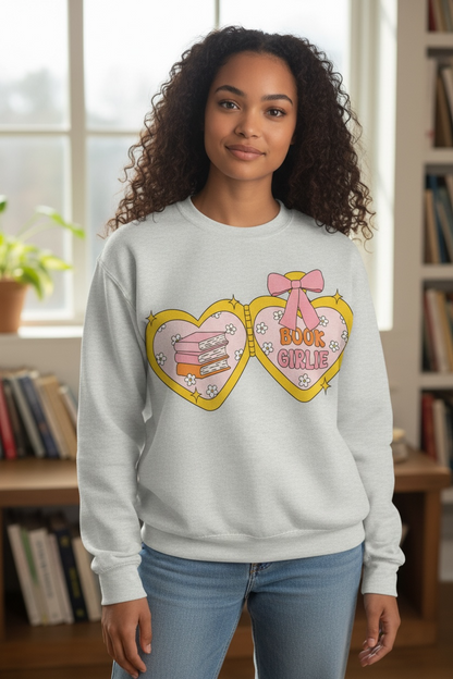 Locked Book Girlie Crewneck