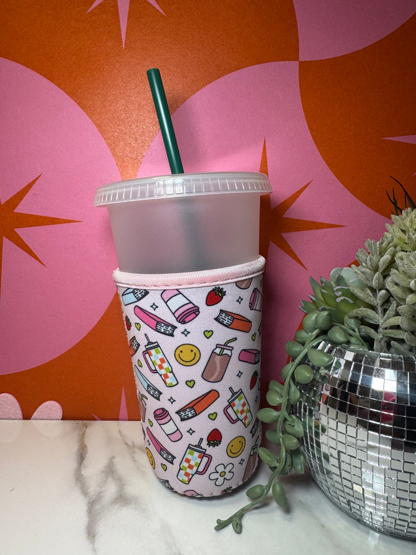 Cute Books and Drink Sleeve