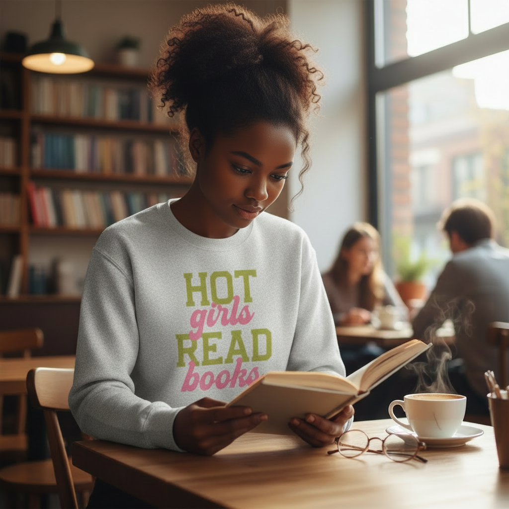 Hot Girls Read Books Crewneck