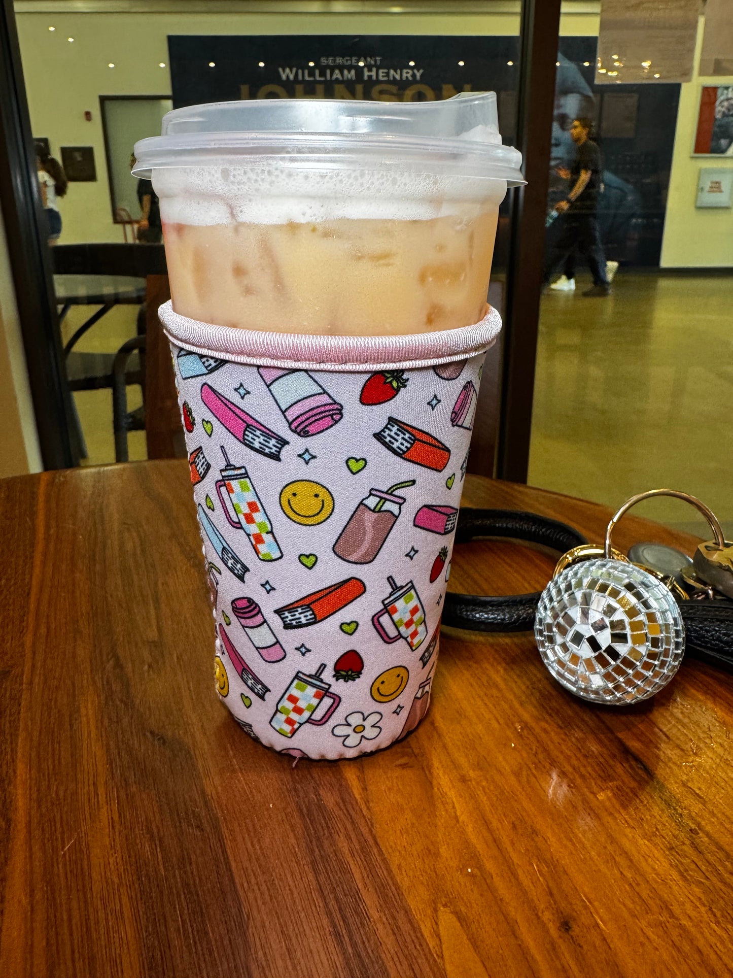 Cute Books and Drink Sleeve